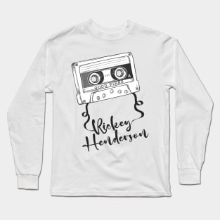 Good Vibes Rickey Henderson // Retro Ribbon Cass Long Sleeve T-Shirt